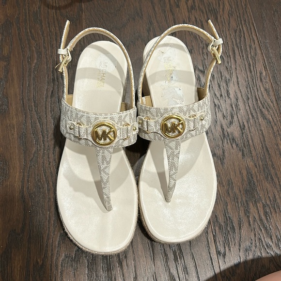 Michael Kors Aubrey Cut Out Wedge Sandal - Picture 1 of 3